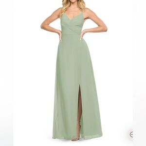 Azazie Davis Dusty Sage Dress